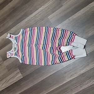 HANNA ANDERSSON BRIGHT BASICS RAINBOW STRIPE ROMPER 80 cm/ US 18/24 mo